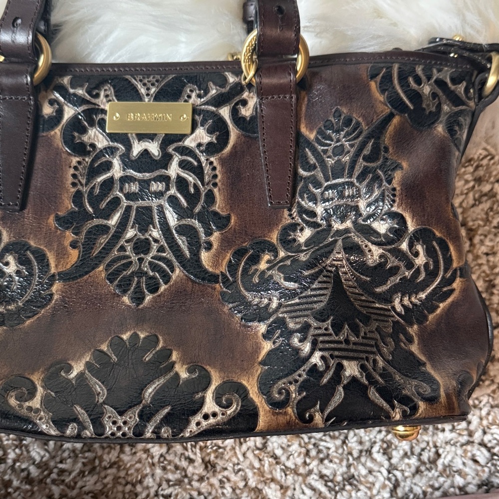Brahmin expresso fresco Asher mini purse with Tassel - Picture 9 of 10